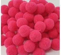 Pack of 100 Mini 10mm Arts & Craft Poms [Hot Pink]