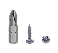 (Pack of 100 pcs) DIN 7981 Zinc Plated Steel 3.0 x 12 mm Wood Screws, Chipboard Screws with Pan Head, Universal Pozi-Drive Screw, PZ Fully Threaded (100, 3.0 x 12 mm)