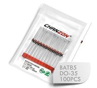 (Pack of 100 Pieces) Chanzon BAT85 Schottky Barrier Rectifier Diodes 200mA 30V DO-35 (DO-204AH) Axial 0.2A 30 Volt Small Signal Switching Diode