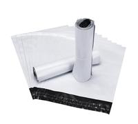 Pack of 100 Plastic Mailing Bags, 25 x 35 cm Packaging Bags, Shipping Bags, Goods Shipment, Water, Dustproof, Self-Adhesive Shipping Bags