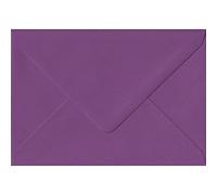 Pack of 100 Purple 82mm x 113mm Gummed 100gsm C7/A7 Card Coloured Envelopes