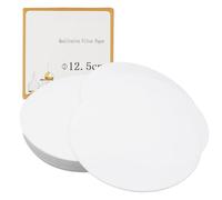 Pack of 100 Quality Lab Filter Paper, Laboratory Filter Paper, Round Laboratory Filter, Quality Lab Filter Paper with Medium Flow Speed, for Laboratory Supplies, Chemical Applications (12.5 cm)