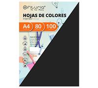 Pack of 100 Sheets Black Size A4 80 g