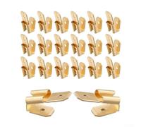 Pack Of 100 Six Point Three Five Millimeter Dual Socket Connectors Made From Tin Plated Copper For Secure Electrical Wiring In Cars Washing Machines And Stoves Without Soldering Required(gold)