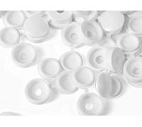 PACK OF 100- SMALL FOLD OVER COVER CAPS/COVER- WHITE- Fits 6-8s