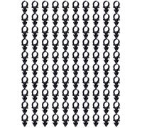 Pack of 100 Soccer Goal Net Clips | Football Net Locking Clips for Replacement and Training | Durable PP Ñet Fasteners Compatible with Most Soccer Goals