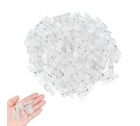 Pack of 100 Spring Hanging Clips, Mini Clips, Transparent Clothes Pegs, Mini Transparent Clips, Decorative Clips, Small Clips for Photos, Fairy Lights, Hanging