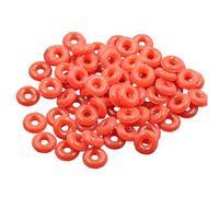 Pack Of 100 Stopper Rings Silicone Spacer Jewelry Making Accessories Easy Threading Handmade Accessories Elastic Rubber Stopper