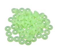 Pack Of 100 Stopper Rings Silicone Spacer Jewelry Making Accessories Easy Threading Handmade Accessories Elastic Rubber Stopper