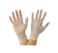 PACK OF 100 Strong Quality Clear Vinyl Powder Free EXTRA LARGE Size Gloves | Latex Free Food Safe | Medical Examination Gloves - Ambidextrous | AQL 1.5 EN455 CLASS 1