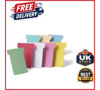Pack of 100 T-Card Planning Cards Size 2 White Cardboard for Project Management