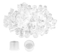 Pack of 100 Tattoo Ink Cups, Tattoo Colour, Small Pigment Cups, Disposable Paint Containers, Professional Tattoo Colour Caps, Plastic Tattoo Caps, Inks Cups, Transparent for Professionals and Hobby