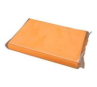 Pack of 100 Translucent mild Sweet Vanilla Flavoured Orange A4 Edible Wafer Paper (Rice Paper) Sheets by CDA Products Ltd - Great for Making Edible Decorations & Printing