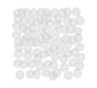 Pack of 100 Transparent Buttons, Double Hole Buttons, Sewing Tool Buttons, Round Fisheye Buttons, Clothing Accessories Buttons, for Sewing and DIY Decoration (15 mm)