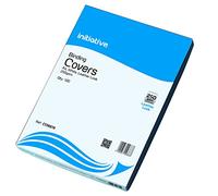 [Pack of 100] White A4 Leather Look 250gsm Binding Covers