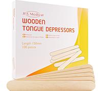 Pack of 100 Wooden Waxing Spatulas Wax Applicator Sticks/Wooden Tongue Depressors