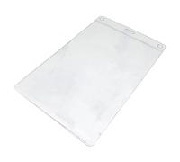 Pack of 100 x Vinyl A6 ID Plastic Card Badge Name Tag Holders by PCL Media ltd Portrait Size 17.5 x 11.2cm - Holds 15.2 x 10.8cm | Large Clear PVC Pocket Pouches ID Sleeves Pockets Access Control