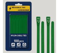 Pack Of 100 Zip Ties Releasable Heavy Duty Reusable Nylon Cable Ties Wraps