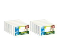 (Pack of 1000) 4x6 Inches Index Cards 130 GSM White Unruled Blank Cards Revision Cards Cardstock Study Flash Cards Note Cards Memory Spelling Cards Cue Cards Record Cards for Office School Learning