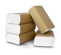 Pack of 1000 (5 Packs - 200 Per/Pack) 2Ply Z-Fold Hand Paper Towels Sheets White 210mm x 210mm. Dispenser Compatible | Ideal for Kitchen, Catering, Bathroom, Restroom