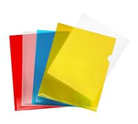 Pack of 1000 A4 Assorted Colour L Shaped Open Top and Side Report File Folders