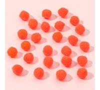 Pack of 1000 Colourful Mini Pompoms for Crafts, 10 mm Fluffy Pom Poms, Plush Balls, Small Pompoms, Felt Balls for Birthday, Wedding, Craft, Christmas, DIY, Sewing Decorations, Orange
