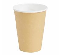 Pack of 1000 Fiesta Disposable Brown Hot Cups 340ml Cardboard