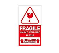 Pack of 1000 'Fragile' Packing Stickers / Sticky Labels Large Fragile Handle with Care Keep Dry Upward Do Not Trample Shipping Box Warning Stickers Label