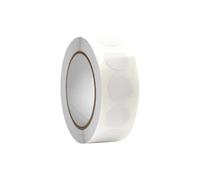 Pack of 1000 Round 13 mm Adhesive Stickers - Round Adhesive Labels - White Adhesive Dots - For Calendars, Notebooks, Planners (White)