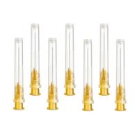 Pack of 100pcs 25G x 5/8 inch (16 mm) Stainless Steel Delivery Tube, Various Sizes: 18G/19G/20G/21G/22G/23G/25G/26G/27G/30G, Individually Packed, Refill Tubes for Industry, Hobby and Home Work