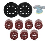 Pack of 105 Car Polishing Set, Chrome Polish, Polishing Disc, Sanding Disc Diameter 125 mm, Suitable for Bosch Random Orbital Sanders PEX 270 A and PEX 270 AE