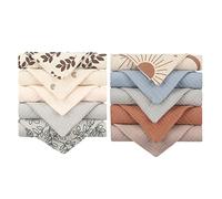 Pack of 10pcs Babies Face Cloth Absorbent Saliva Towel Nursing Bib Bath Towel Cotton Burp Cloth Handkerchief Washcloth Toddlers Babies Face Towel Washcloths Set