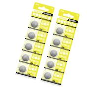 Pack of 10pcs CR1620 Lithium Coin Batteries 3V for Watch, Electronic Scale, and Thermometers Leak Proof Designing