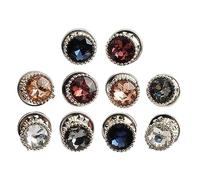 Pack Of 10pcs Garment Button Brooch Pins Shirt Sweater Brooches Clothing Accessories Jewelry Women Jewelry Making Supplies