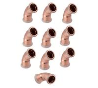 Pack of 10x Geberit Mapress Copper 15mm 45 Degree Bend Elbow Press Freepost