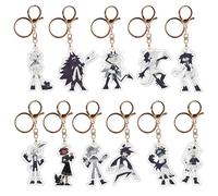 Pack of 11 Fundamental Paper Educations Keychain Anime Figure Cosplay Keyring Pendant Fundamental Paper Educations Acryl Chain Decorations