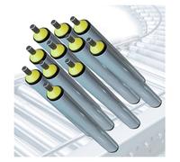 Pack of 11 PVC Conveyor Rollers, 4"-32" Lengths, D-25mm/1 Diameter, Ideal for Woodworking, Loading, and Versatile Roller Conveyor Systems - & Lightweight