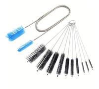 Pack of 11 Straw Brush, Drain Brush, Hose Brush, Cleaning Brush Set, Drain Sink, Bottle Brush, Thin, Straw Brush for Pipes, Bottles, Bathtub Drain, Washing Machines