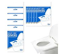 Pack of 110 Disposable Toilet Seat Covers Paper Disposable Toilet Covers Toilet Pad Flushable Toilet Pad Disposable Toilet Protector Toilet Seat Cover for On the Go Public Toilets