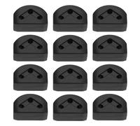 Pack of 12 3-Hole Bridge Beads Classic Flamenco Guitar Beads for Acoustic Classical Guitar Nylon Strings Folk Guitar Ukulele Musical Instruments Accessories Black