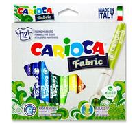 Pack of 12 6mm Fabric Markers by Carioca