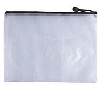 Pack of 12 A3 Black PVC Mesh Zip Bags