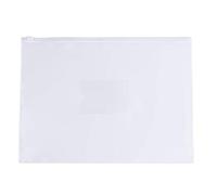Pack of 12 A3 Clear Zippy Bags with White Zip