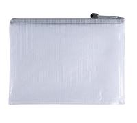 Pack of 12 A3 Grey PVC Mesh Zip Bags