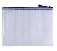 Pack of 12 A3 Purple PVC Mesh Zip Bags