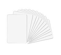 Pack of 12 A4 Double Sided Magnetic Erasable MDF Plain Whiteboards with White Border