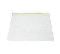 Pack of 12 A4 Yellow Zip Zippy Bags - Document Clear Plastic Transparent Storage Wallet