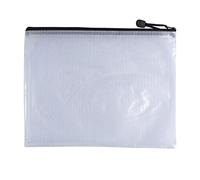 Pack of 12 A5 Black PVC Mesh Zip Bags