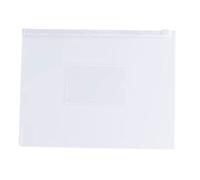 Pack of 12 A5 Clear Zippy Bags with White Zip