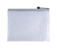 Pack of 12 A5 Grey PVC Mesh Zip Bags